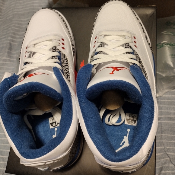 💯🛠️Air Jordan 3 Retro "True Blue" O.G.🛠️💯 - Picture 5 of 15
